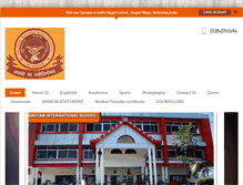 Tablet Screenshot of gautaminternationalschool.com